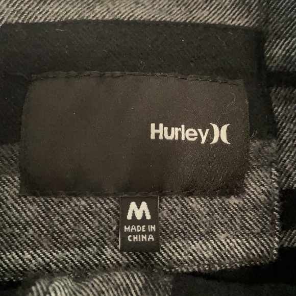 Hurley flannel jacket zippers, snaps & pockets - Picture 7 of 7